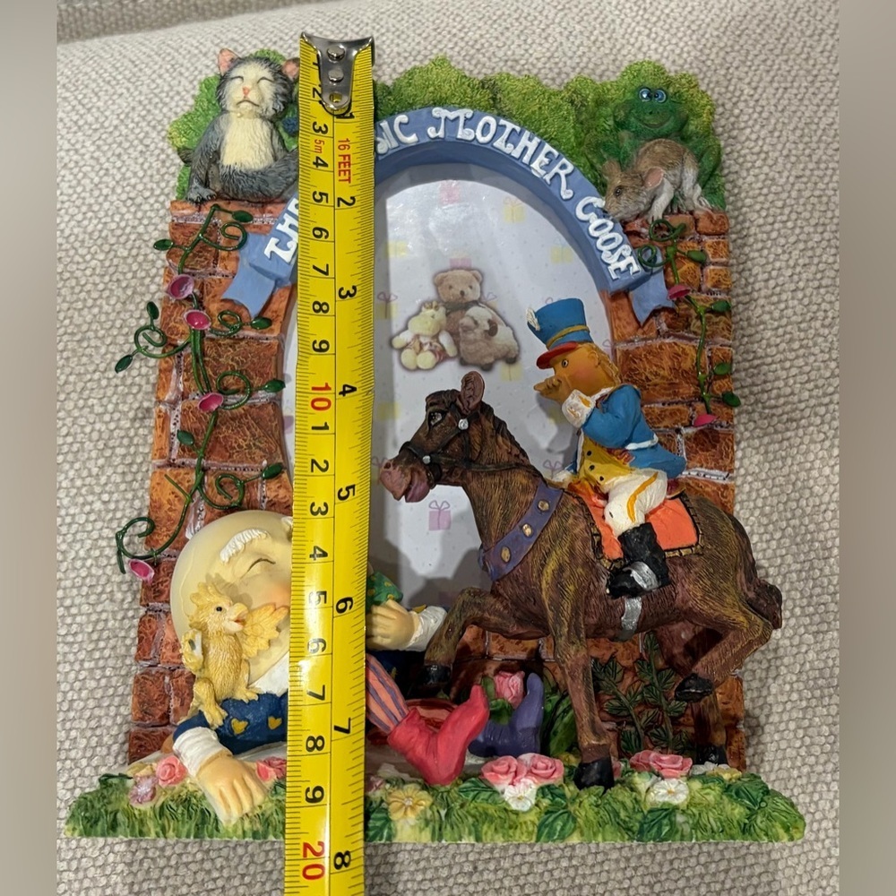 Vintage Mother Goose Humpty Dumpty Nursery Rhyme Photo Frame Resin Decor - Picture 6 of 7